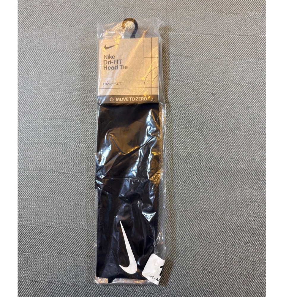 Nike Dri-Fit Fury Sweat-Wicking Head Tie Unisex Black N.100.2146.010.OS 2444